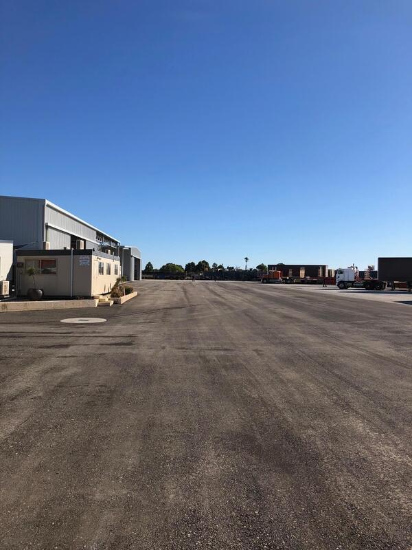 This is a photo of a hardstand driveway which is in the process of being installed by Barossa Road Valley Tech SA